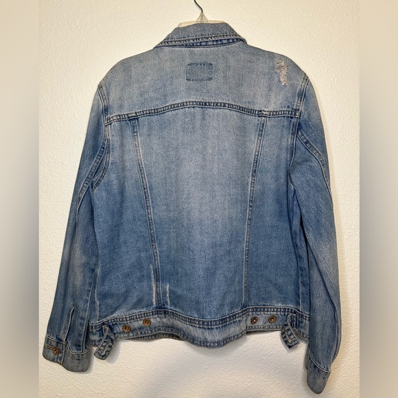 Old Navy Women Jean Jacket Size L - Picture 2 of 4